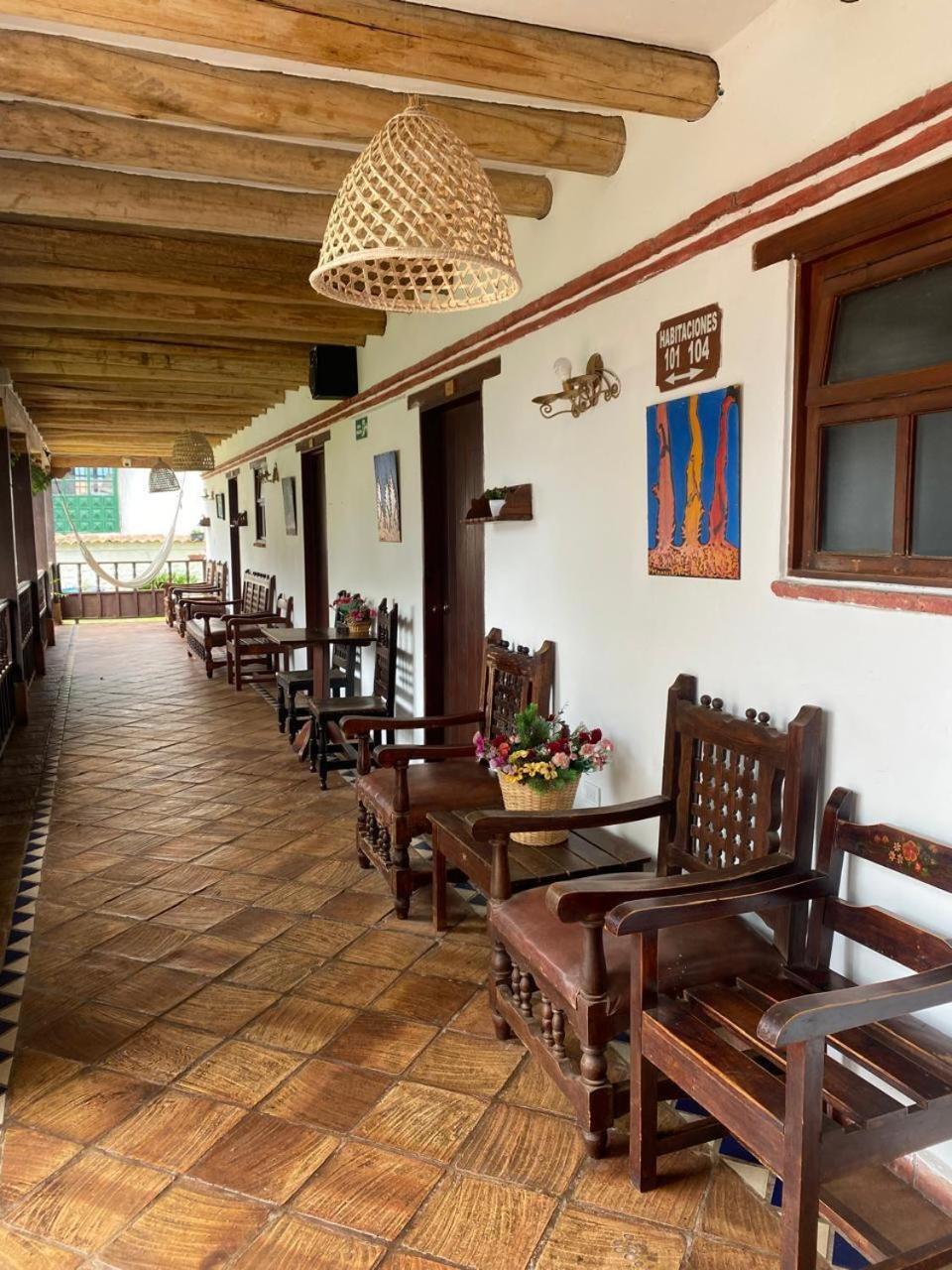 Hotel Santa Viviana Villa De Leyva Bagian luar foto